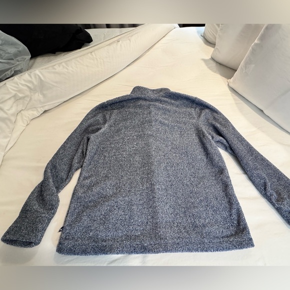 Eddie Bauer Navy and Gray Cowl Neck Sweater with Turtleneck Style - Picture 7 of 9